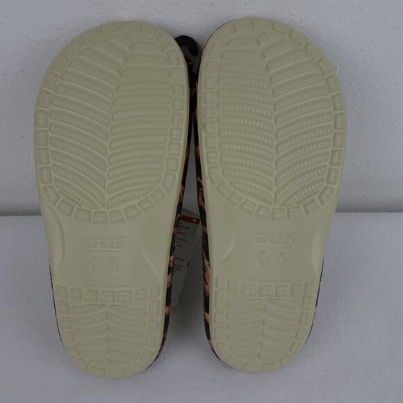 Crocs Leopard Print Slides Men Size 9 US Women Size 11 Animal Print Sandals - Picture 8 of 9